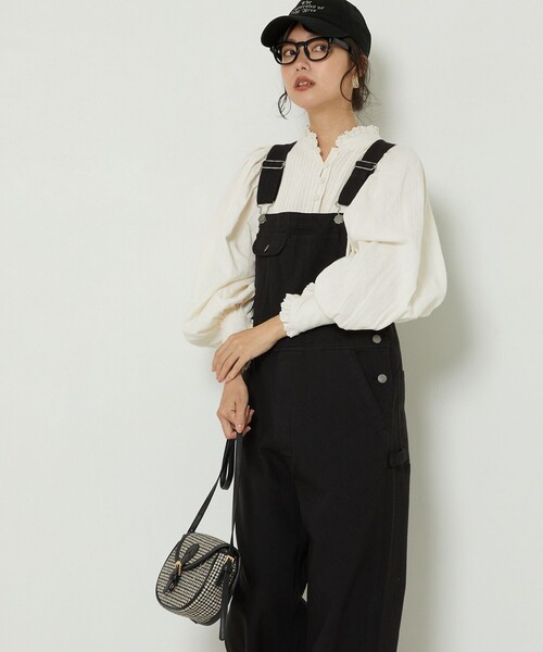 FREAK'S STORE（フリークスストア）の「TOWN CRAFT/タウンクラフト 別注オーバーオール（サロペット/オーバーオール・レディース・ブラック/ネイビー/ピンク・ﾌﾘ-）」の21枚目の写真