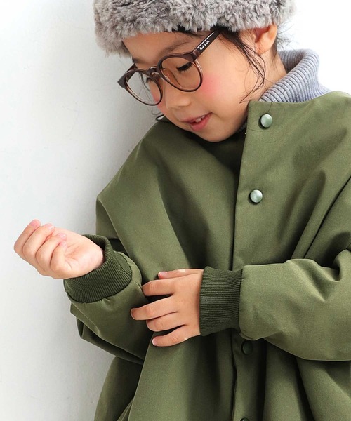 antiqua(アンティカ)の「BIGシルエットMA-1(ブルゾン・キッズ・ブラック/カーキ/アイボリー・2/4/6)」の20枚目の写真
