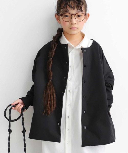 antiqua(アンティカ)の「BIGシルエットMA-1(ブルゾン・キッズ・ブラック/カーキ/アイボリー・2/4/6)」の17枚目の写真