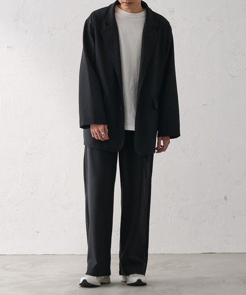 リラックスイージーワイドパンツ【SET-UP】（スラックス）｜epnok