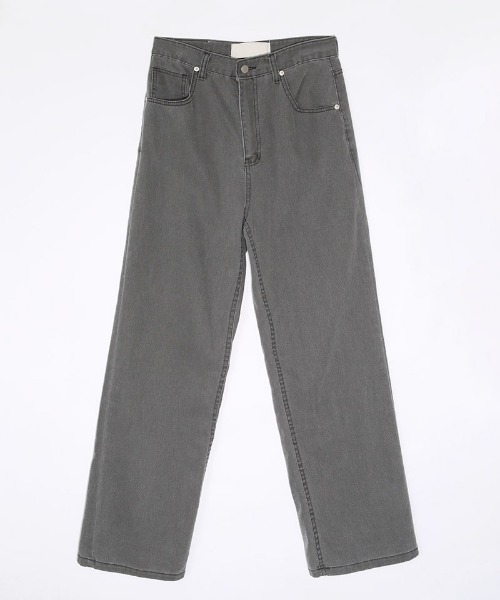 chuu(チュー)の「CHUU ピグカラーpants(デニムパンツ・レディース・グレー・FREE)」の10枚目の写真