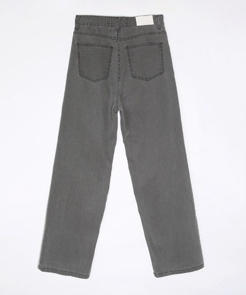 chuu(チュー)の「CHUU ピグカラーpants(デニムパンツ・レディース・グレー・FREE)」の11枚目の写真