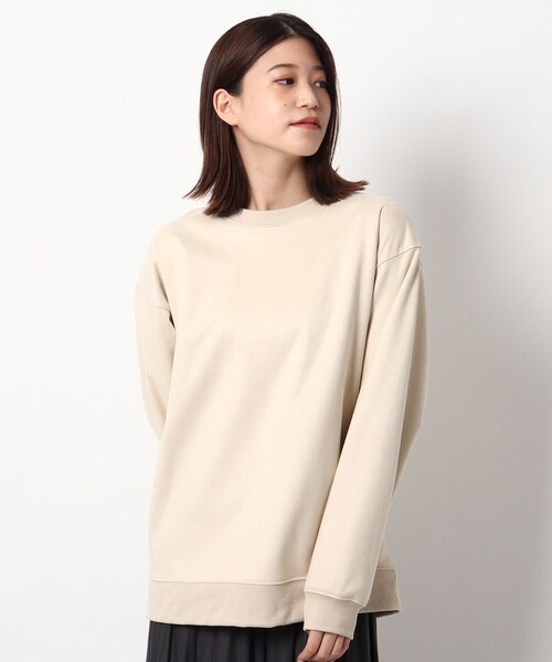 BASECONTROL(ベースコントロール)の「◆スウェードタッチ BIGスウェット(スウェット・レディース・ブラック/ベージュ/アイボリー/ダークグレー/ブラウン系・99)」の2枚目の写真