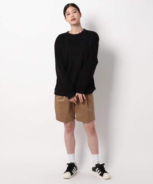 BASECONTROL(ベースコントロール)の「◆スウェードタッチ BIGスウェット(スウェット・レディース・ブラック/ベージュ/アイボリー/ダークグレー/ブラウン系・99)」の18枚目の写真