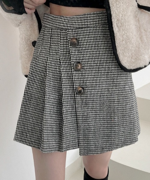 BEIDELLI（ベイデリー）の「[BELLIDE MADE] チェックアンバランスプリーツミニスカート（スカート・レディース・ブラック/ブラウン・SMALL/MEDIUM）」の15枚目の写真