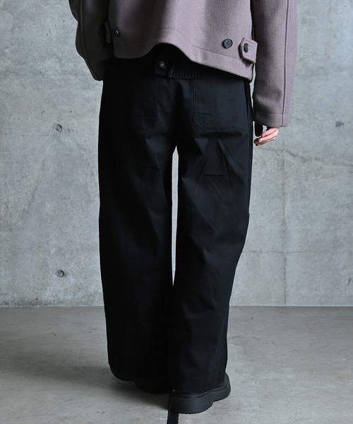 NIDO(ニド)の「ワイドタックパンツ(その他パンツ・メンズ・ホワイト/ブラック/ネイビー/グリーン・MEDIUM/LARGE)」の6枚目の写真