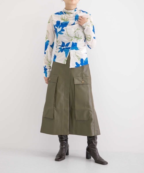 REJINA PYO（レジーナピョウ）の「REJINA PYO　Donna Skirt（スカート・レディース・グリーン・10）」の8枚目の写真