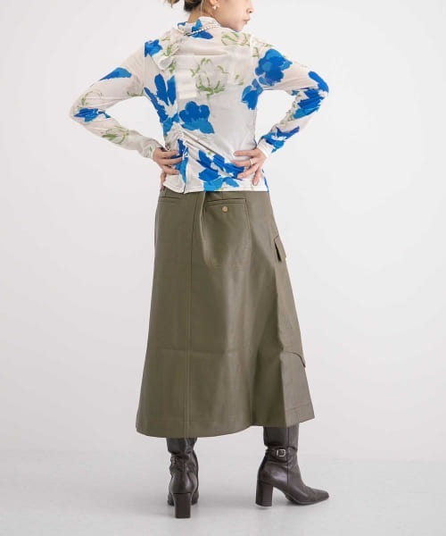 REJINA PYO（レジーナピョウ）の「REJINA PYO　Donna Skirt（スカート・レディース・グリーン・10）」の4枚目の写真