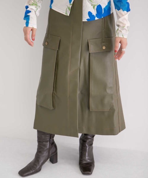 REJINA PYO（レジーナピョウ）の「REJINA PYO　Donna Skirt（スカート・レディース・グリーン・10）」の15枚目の写真