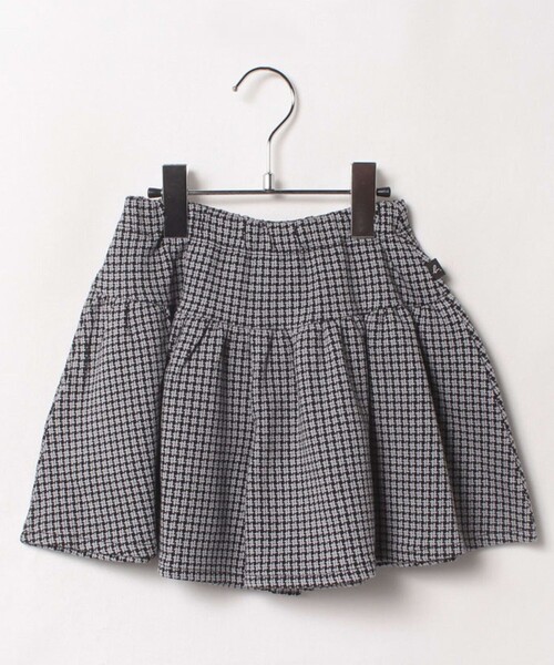 agnes b.(アニエスベー)の「JGC8 JUPE CULOTTE キッズ チェックキュロット(その他パンツ・キッズ・ブラック・4YEAR/6YEAR/8YEAR/12YEAR)」の1枚目の写真