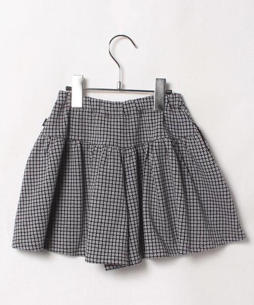 agnes b.(アニエスベー)の「JGC8 JUPE CULOTTE キッズ チェックキュロット(その他パンツ・キッズ・ブラック・4YEAR/6YEAR/8YEAR/12YEAR)」の2枚目の写真