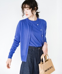 haco! | 朝晩の気温差ももう怖くない！羽織っても1枚でも着まわし自在で便利な大人のツインニット by que made me(アンサンブル)