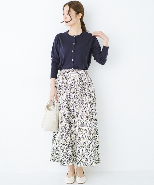 haco!（ハコ）の「朝晩の気温差ももう怖くない！羽織っても1枚でも着まわし自在で便利な大人のツインニット by que made me（アンサンブル・レディース・ネイビー/ブルー・SMALL/MEDIUM/LARGE/X-LARGE）」の9枚目の写真