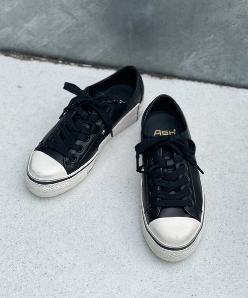ASH(アッシュ)の「【VIKY】ソフトレザーローカットスニーカー(スニーカー・レディース・ホワイト/ベージュ/ブラック・35/36/37/38/39/40)」の9枚目の写真