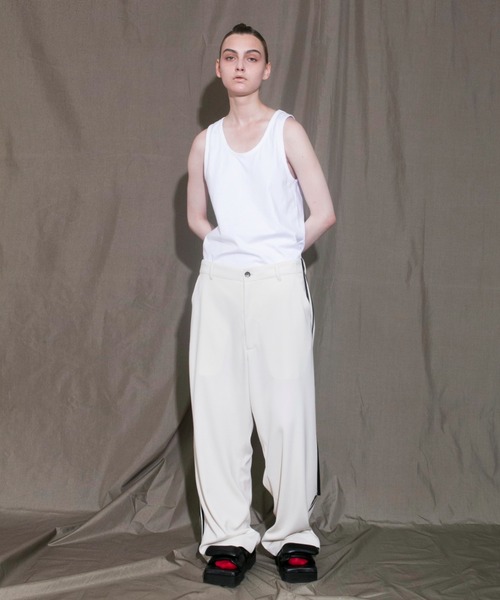 my beautiful landlet(マイビューティフルランドレット)の「【my beautiful landlet】 sandan smooth jersey wide pants(その他パンツ・メンズ・ブラウン/グレー/オフホワイト・0/1)」の12枚目の写真