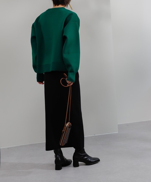 COLONY 2139（コロニートゥーワンスリーナイン）の「エステルヤーンペンシルスカート(セットアップ可)/タイトスカート（スカート・レディース・ブラック/カーキ/モカ/グレイッシュベージュ/パープル・MEDIUM/LARGE）」の21枚目の写真