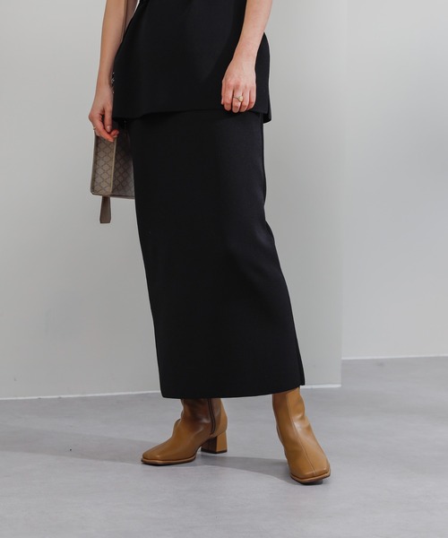 COLONY 2139（コロニートゥーワンスリーナイン）の「エステルヤーンペンシルスカート(セットアップ可)/タイトスカート（スカート・レディース・ブラック/カーキ/モカ/グレイッシュベージュ/パープル・MEDIUM/LARGE）」の16枚目の写真