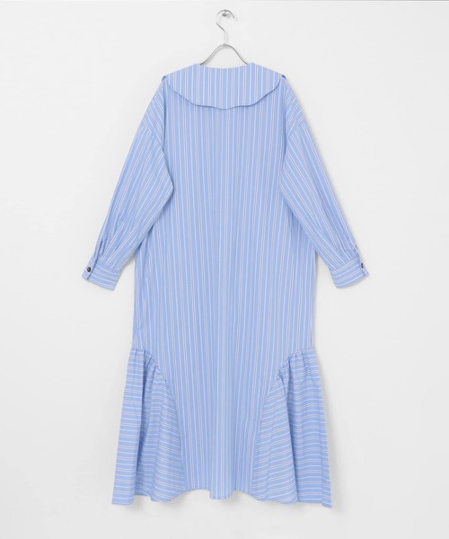 KBF（ケイビーエフ）の「ウェーブカラーワンピース（ワンピース・レディース・ネイビー/ブルー/ホワイト・ONE）」の8枚目の写真