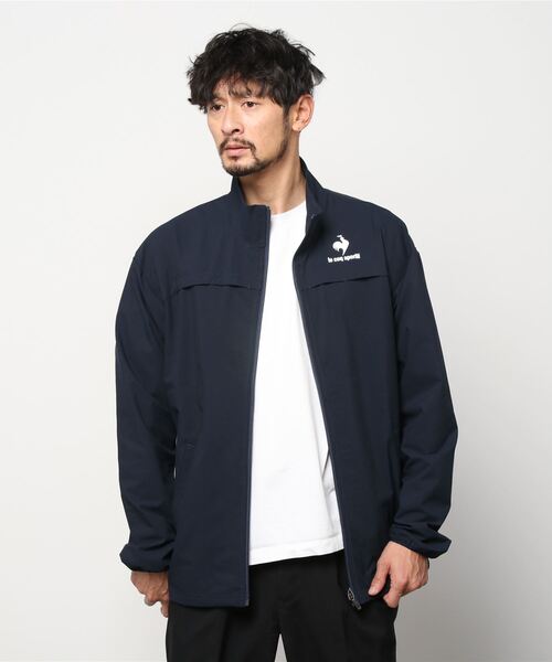 le coq sportif（ルコックスポルティフ）の「ソロテックスストレッチクロスジャケット 形態回復性 レディース ウェア ジャケット ブルゾン トレーニング トレーニングウェア スポーツウェア（ジャージ・メンズ・ブラック/ネイビー/ピンクベージュ・S/M/L/XL）」の15枚目の写真