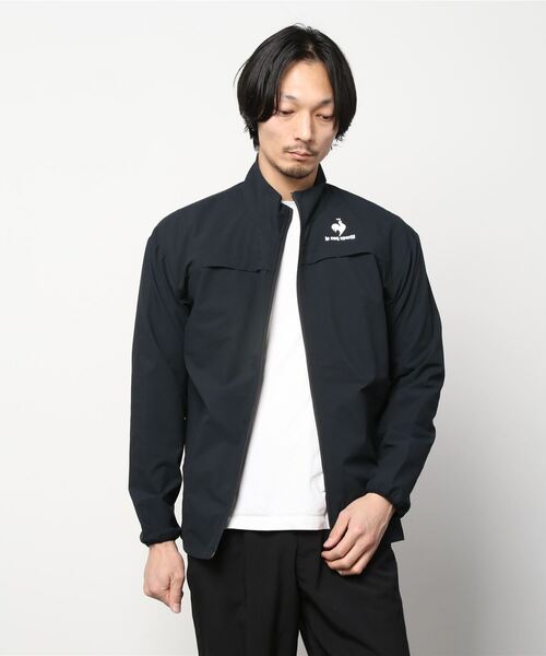 le coq sportif（ルコックスポルティフ）の「ソロテックスストレッチクロスジャケット 形態回復性 レディース ウェア ジャケット ブルゾン トレーニング トレーニングウェア スポーツウェア（ジャージ・メンズ・ブラック/ネイビー/ピンクベージュ・S/M/L/XL）」の16枚目の写真