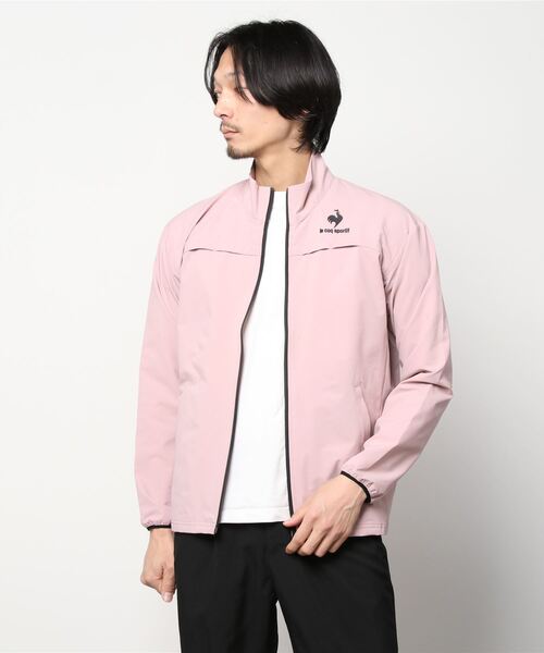 le coq sportif（ルコックスポルティフ）の「ソロテックスストレッチクロスジャケット 形態回復性 レディース ウェア ジャケット ブルゾン トレーニング トレーニングウェア スポーツウェア（ジャージ・メンズ・ブラック/ネイビー/ピンクベージュ・S/M/L/XL）」の17枚目の写真