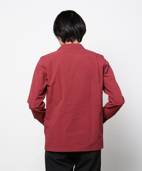 ROTAR(ローター)の「Dyeing and Washing Open Collar Shirt オープンカラーシャツ(シャツ/ブラウス・メンズ・チャコールグレー/ブラウン/バーガンディー・MEDIUM/LARGE/X-LARGE)」の5枚目の写真