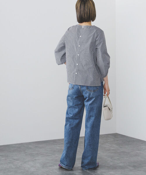 BEAMS HEART(ビームスハート)の「BEAMS HEART / 袖ボリュームタック ブラウス(シャツ/ブラウス・レディース・オフホワイト/ストライプ/チェック/ネイビー/その他4/インディゴブルー/その他3/ホワイト系その他5・FREE)」の20枚目の写真