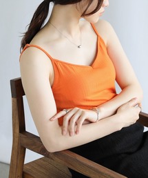 ランダムリブカップインキャミソール