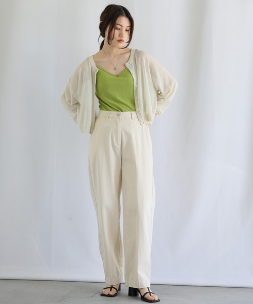 select MOCA（セレクトモカ）の「ランダムリブカップインキャミソール（キャミソール・レディース・ブラック/ライム/オレンジ/ブルー/アイボリー/モカ・FREE）」の8枚目の写真