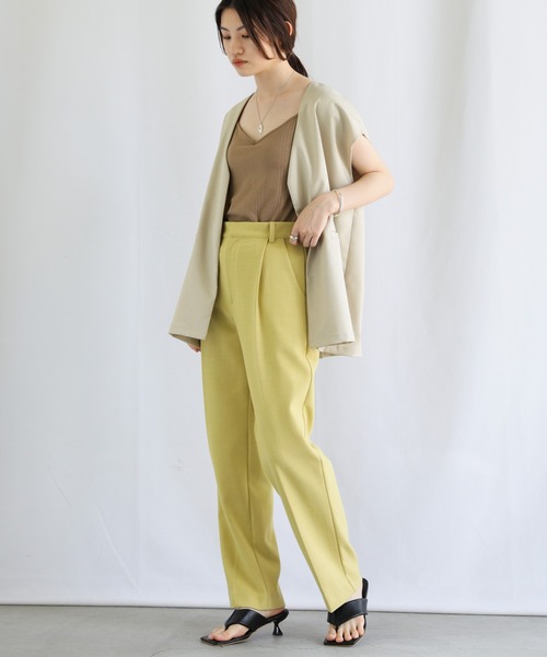 select MOCA（セレクトモカ）の「ランダムリブカップインキャミソール（キャミソール・レディース・ブラック/ライム/オレンジ/ブルー/アイボリー/モカ・FREE）」の10枚目の写真