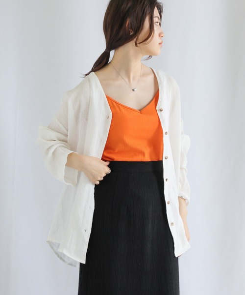 select MOCA（セレクトモカ）の「ランダムリブカップインキャミソール（キャミソール・レディース・ブラック/ライム/オレンジ/ブルー/アイボリー/モカ・FREE）」の16枚目の写真