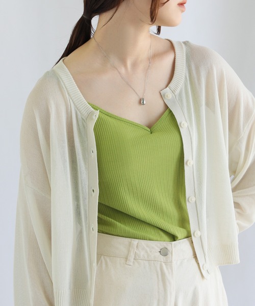 select MOCA（セレクトモカ）の「ランダムリブカップインキャミソール（キャミソール・レディース・ブラック/ライム/オレンジ/ブルー/アイボリー/モカ・FREE）」の20枚目の写真