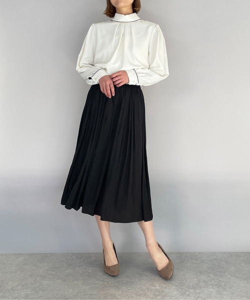 PICCIN（ピッチン）の「スタンドカラーパイピングブラウス（シャツ/ブラウス・レディース・オフホワイト・M）」の15枚目の写真