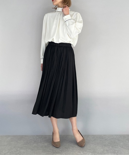 PICCIN（ピッチン）の「スタンドカラーパイピングブラウス（シャツ/ブラウス・レディース・オフホワイト・M）」の13枚目の写真
