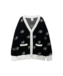 ANDGEEBEE | UNISEX モノグラムニットカーデ(ニット/セーター)