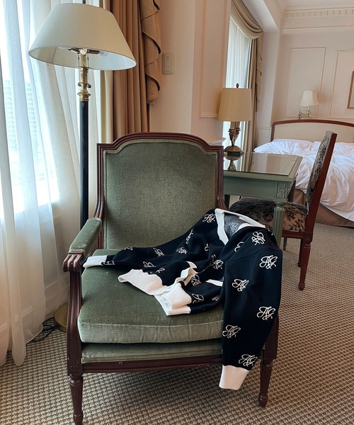 ANDGEEBEE（アンジービー）の「UNISEX モノグラムニットカーデ（ニット/セーター・レディース・ホワイト/ブラック・MEDIUM）」の18枚目の写真