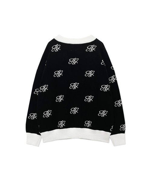 ANDGEEBEE（アンジービー）の「UNISEX モノグラムニットカーデ（ニット/セーター・レディース・ホワイト/ブラック・MEDIUM）」の22枚目の写真