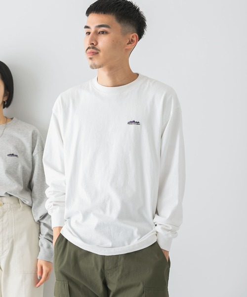 THOUSAND MILE（サウザンドマイル）の「『別注』THOUSAND MILE×DOORS　EMBROIDERY LOGO L/S TEE（Tシャツ/カットソー・メンズ・ホワイト/ブラック/ピンク/グレー系その他・MEDIUM/LARGE/X-LARGE）」の2枚目の写真