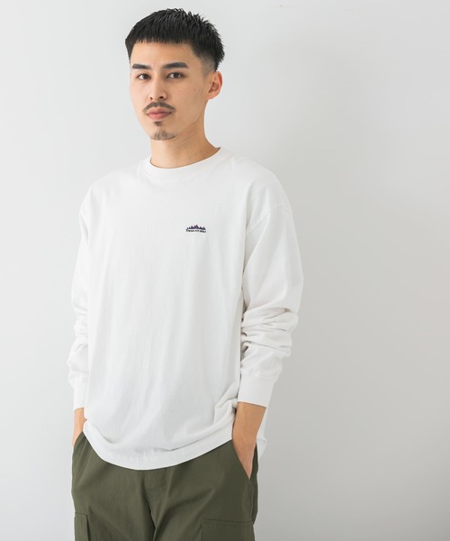 THOUSAND MILE（サウザンドマイル）の「『別注』THOUSAND MILE×DOORS　EMBROIDERY LOGO L/S TEE（Tシャツ/カットソー・メンズ・ホワイト/ブラック/ピンク/グレー系その他・MEDIUM/LARGE/X-LARGE）」の12枚目の写真