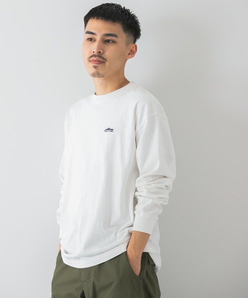 THOUSAND MILE（サウザンドマイル）の「『別注』THOUSAND MILE×DOORS　EMBROIDERY LOGO L/S TEE（Tシャツ/カットソー・メンズ・ホワイト/ブラック/ピンク/グレー系その他・MEDIUM/LARGE/X-LARGE）」の13枚目の写真