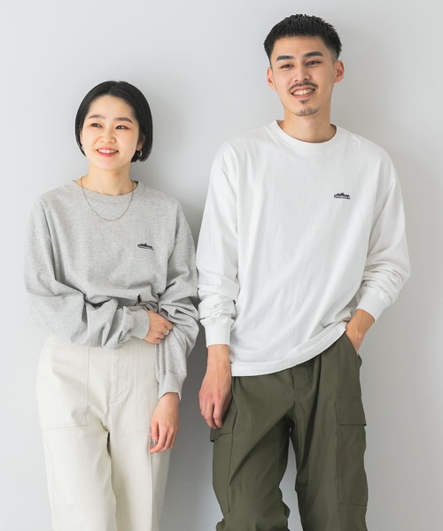 THOUSAND MILE（サウザンドマイル）の「『別注』THOUSAND MILE×DOORS　EMBROIDERY LOGO L/S TEE（Tシャツ/カットソー・メンズ・ホワイト/ブラック/ピンク/グレー系その他・MEDIUM/LARGE/X-LARGE）」の17枚目の写真
