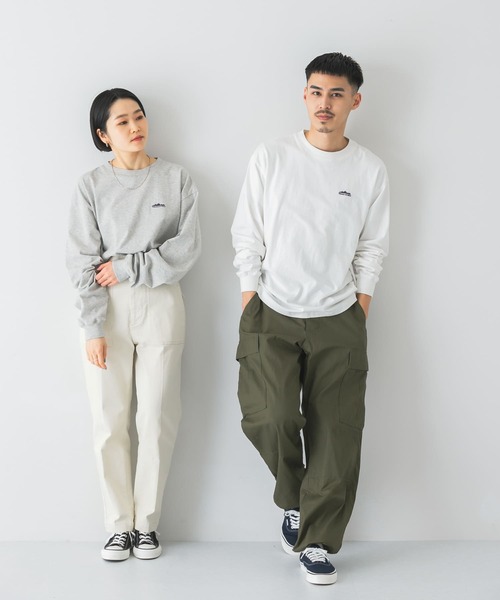 THOUSAND MILE（サウザンドマイル）の「『別注』THOUSAND MILE×DOORS　EMBROIDERY LOGO L/S TEE（Tシャツ/カットソー・メンズ・ホワイト/ブラック/ピンク/グレー系その他・MEDIUM/LARGE/X-LARGE）」の20枚目の写真