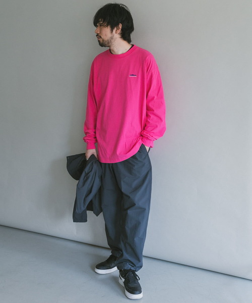 THOUSAND MILE（サウザンドマイル）の「『別注』THOUSAND MILE×DOORS　EMBROIDERY LOGO L/S TEE（Tシャツ/カットソー・メンズ・ホワイト/ブラック/ピンク/グレー系その他・MEDIUM/LARGE/X-LARGE）」の6枚目の写真