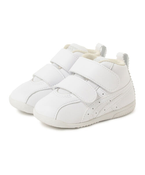 こども ビームス（コドモビームス）の「ASICS / アミュレファースト SL（11.5～13.5cm）（スニーカー・キッズ・ホワイト/ゴールド・12/13/12.5/13.5/11.5）」の4枚目の写真