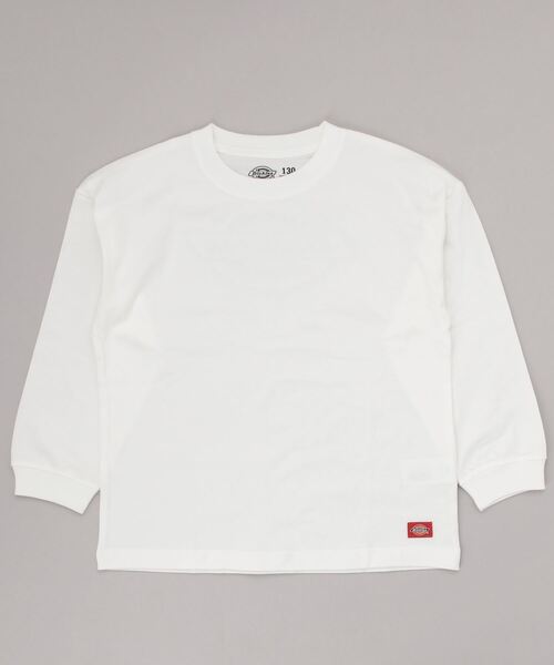 Dickies(ディッキーズ)の「Dickies/ディッキーズ キッズ ロンT 17285700(Tシャツ/カットソー・キッズ・ホワイト/グレー/グリーン・150cm/130cm/140cm/160cm)」の4枚目の写真