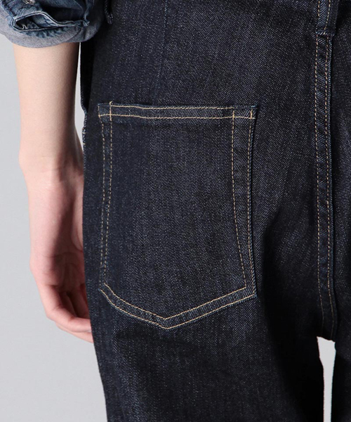 ROSE BUD（ローズバッド）の「LOP-15106 SKINNY OVER ALL（サロペット/オーバーオール・レディース・ワンウォッシュ/ホワイト/ブルー・ONE SIZE）」の6枚目の写真