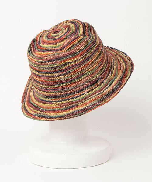 Ecua-Andino（エクアアンディーノ）の「【Ecua-Andino】HIPPIE STRAW HAT【UT15】（ハット・メンズ・ピンク/ブルー/その他・FREE）」の4枚目の写真