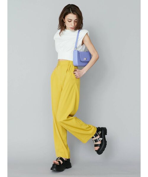 EVRIS（エヴリス）の「ランドスケープハンドBAG（ショルダーバッグ・レディース・ホワイト/ブラック/パープル/グリーン・FREE）」の15枚目の写真