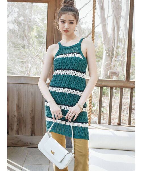 EVRIS（エヴリス）の「ランドスケープハンドBAG（ショルダーバッグ・レディース・ホワイト/ブラック/パープル/グリーン・FREE）」の17枚目の写真