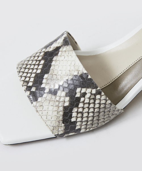 PICHE ABAHOUSE(ピシェ アバハウス)の「カラーブロックミュール(サンダル・レディース・ベージュ/ライム/その他/ホワイト・37/39/36/38/35)」の18枚目の写真